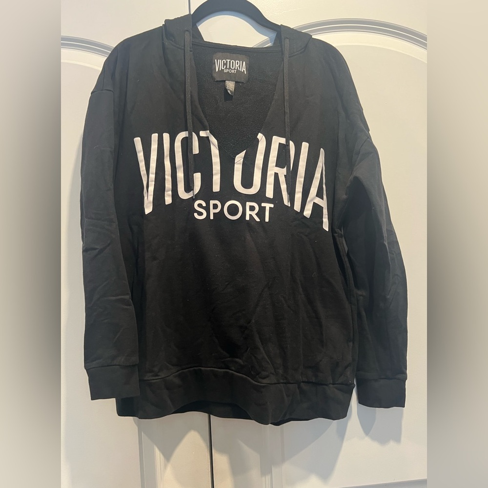 Victoria Sport Black Hoodie Sweatshirt